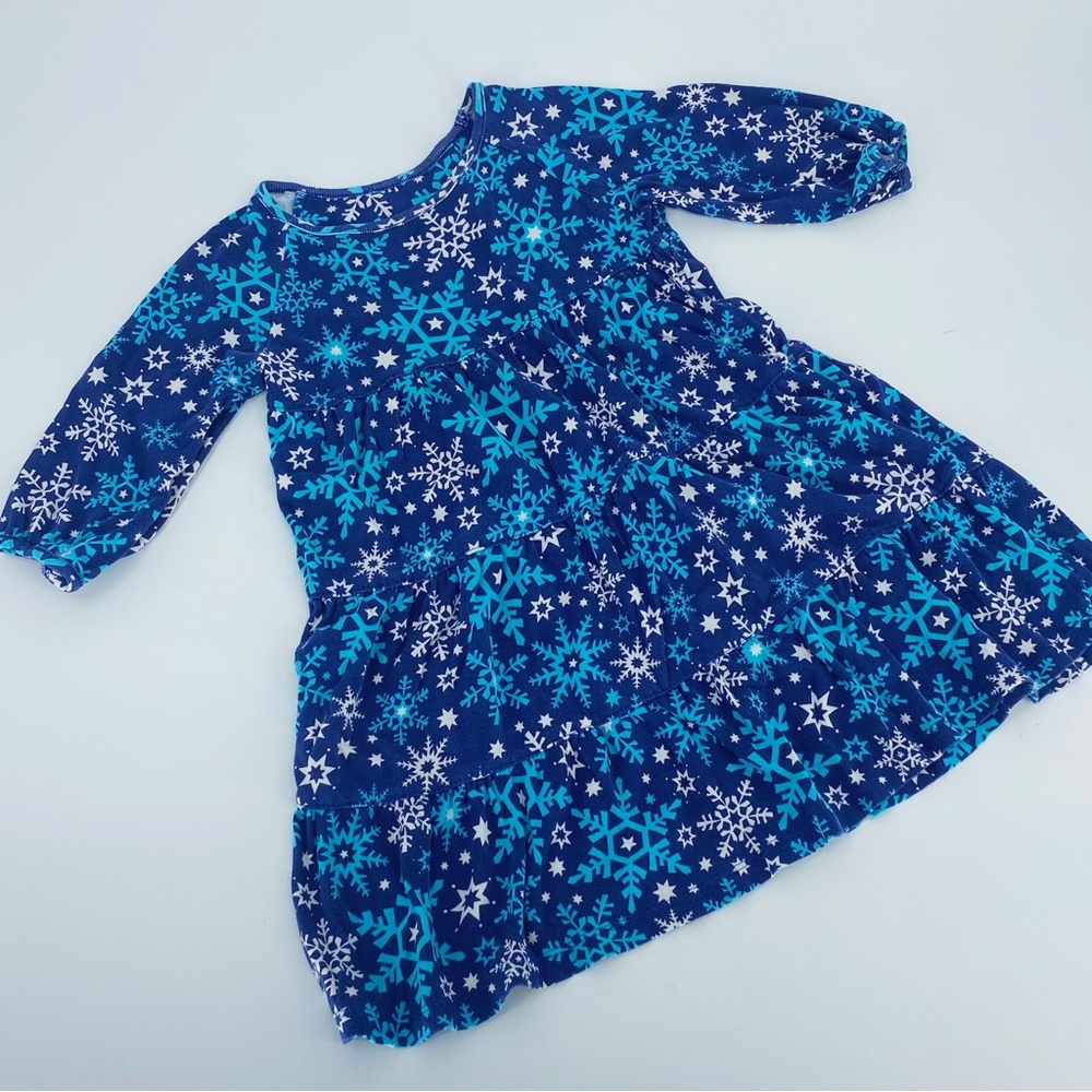 Garnet Hill Kids Size 2-3 Snowflake Dress